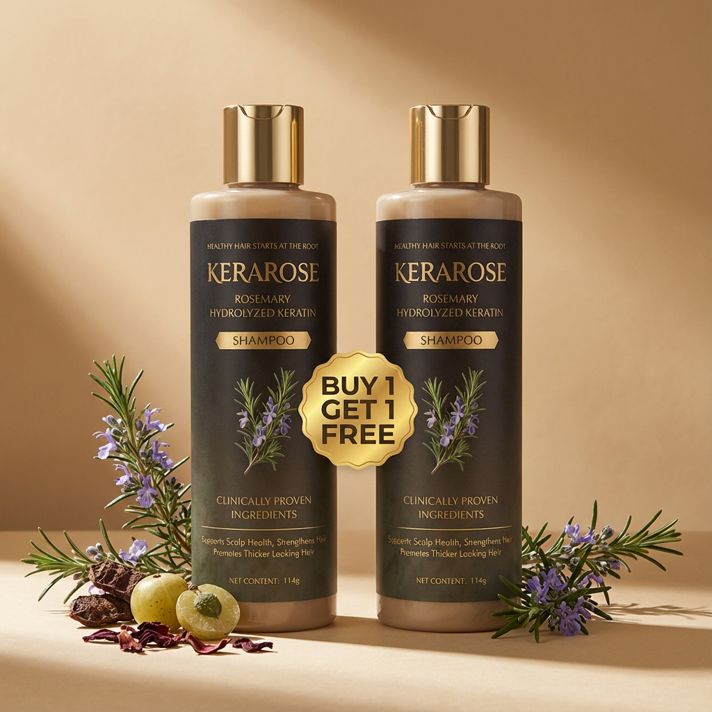 Kerarose Rosemary Shampoo For Hair Growth (Buy 1 Get 1 Free 🔥🔥)
