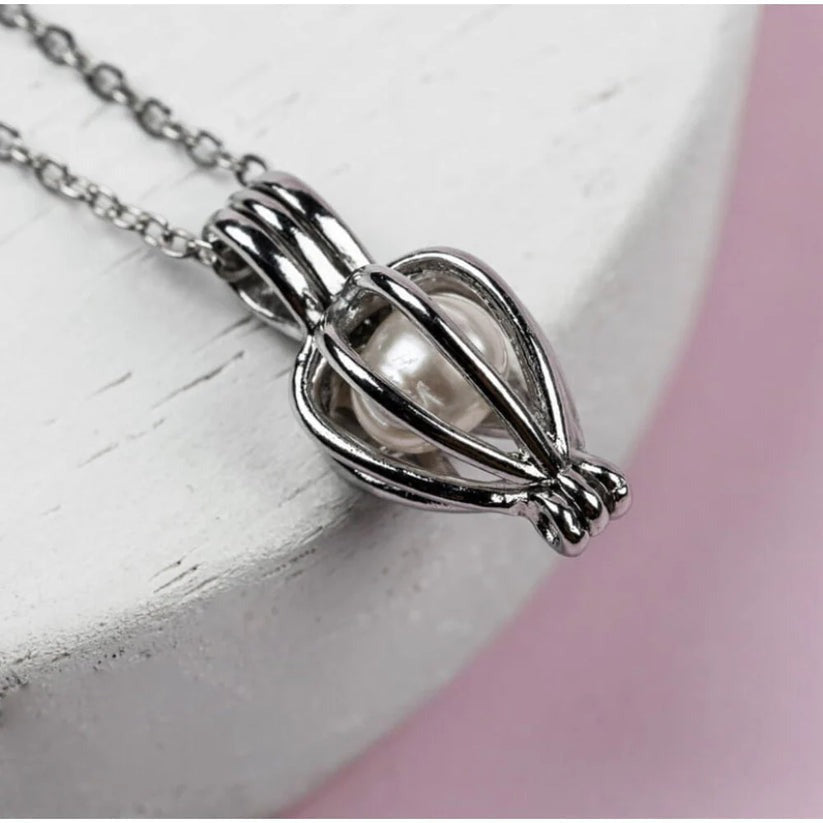 Real Freshwater Oyster Pearl Necklace Kit – Surprise Gift Set for Women